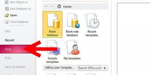 Arbejder med microsoft access