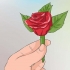 Fastgør en boutonniere