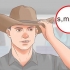Iført en cowboyhat på den rigtige måde