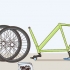 Male en cykel