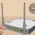 Tilslutning af en printer til et netværk via usb