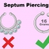 Skjul en septum piercing