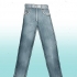 Blegende jeans med blegemiddel