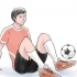 Sparke til en fodbold