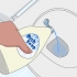 Frigørelse af et toilet uden stempel