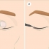 Påføring af eyeliner på overhængende øjenlåg: nemme makeuptip
