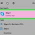Inviter nogen til skype