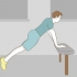 Push-ups med en arm