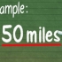 Konverter miles til kilometer