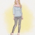Iført off shoulder toppe