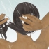 Påfør tape-hair extensions