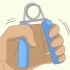 Tab fedt omkring fingrene